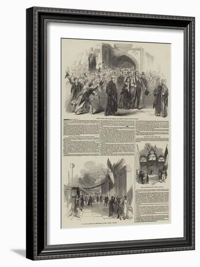 Visit of the King of the French to Queen Victoria-null-Framed Giclee Print