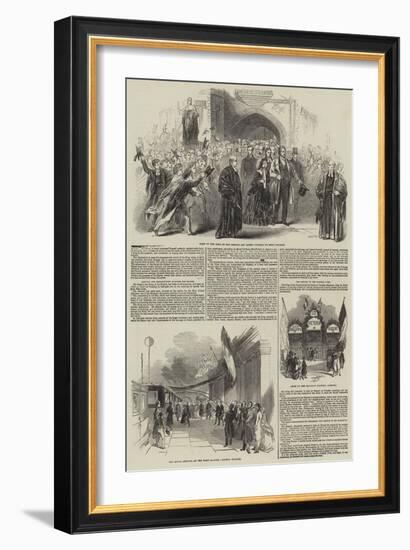 Visit of the King of the French to Queen Victoria-null-Framed Giclee Print