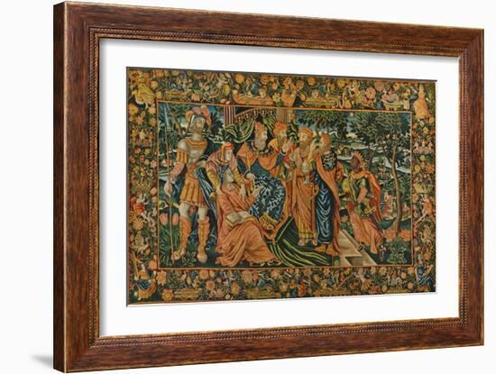 'Visit of the Magi to Herod: Elizabethan Petit-Point Panel', c16th century-Unknown-Framed Giclee Print