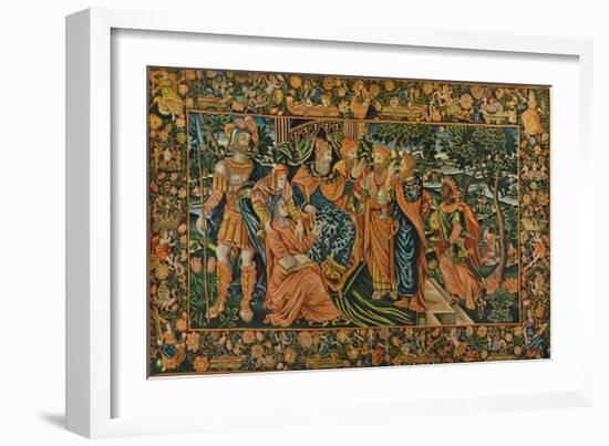 'Visit of the Magi to Herod: Elizabethan Petit-Point Panel', c16th century-Unknown-Framed Giclee Print