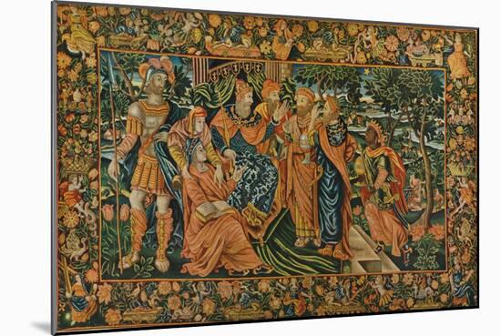 'Visit of the Magi to Herod: Elizabethan Petit-Point Panel', c16th century-Unknown-Mounted Giclee Print