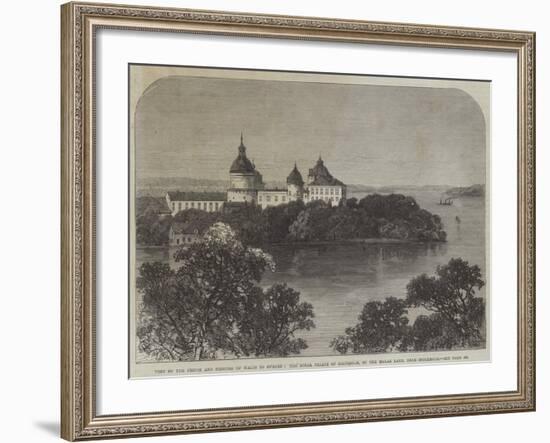 Visit of the Prince and Princess of Wales to Sweden-null-Framed Giclee Print