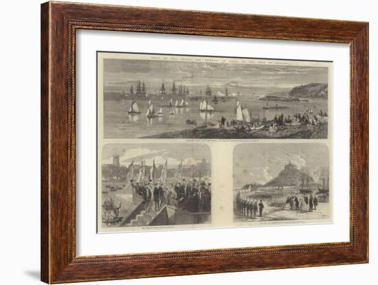Visit of the Prince and Princess of Wales to the West of England--Framed Giclee Print