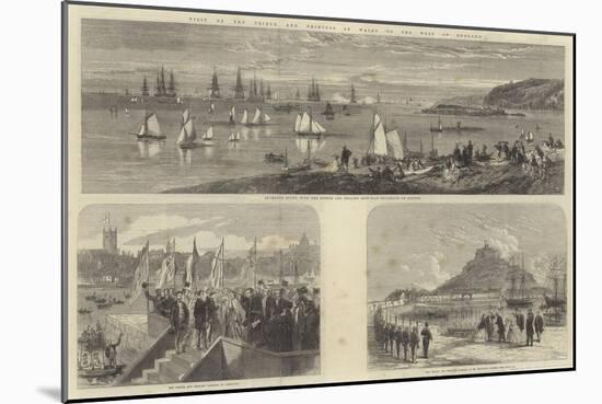 Visit of the Prince and Princess of Wales to the West of England-null-Mounted Giclee Print