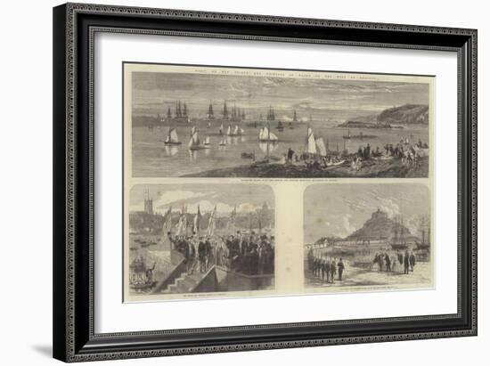 Visit of the Prince and Princess of Wales to the West of England-null-Framed Giclee Print