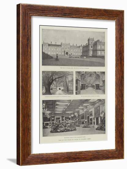 Visit of the Prince of Wales to Welbeck Abbey-null-Framed Giclee Print