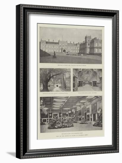 Visit of the Prince of Wales to Welbeck Abbey-null-Framed Giclee Print