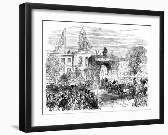 Visit of the Queen and Prince Albert to the Linen Hall, Belfast, C1850S-null-Framed Giclee Print