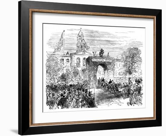 Visit of the Queen and Prince Albert to the Linen Hall, Belfast, C1850S-null-Framed Giclee Print