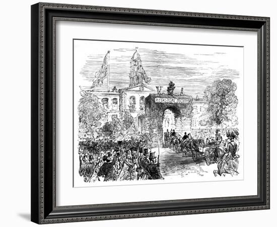 Visit of the Queen and Prince Albert to the Linen Hall, Belfast, C1850S-null-Framed Giclee Print