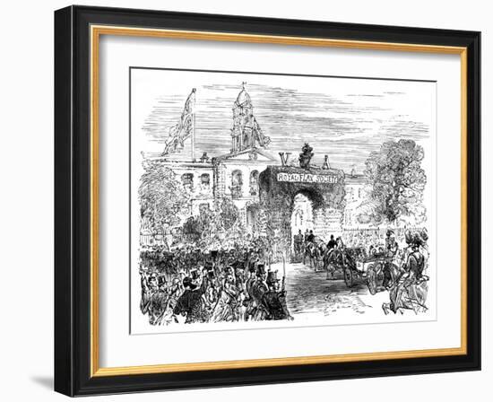 Visit of the Queen and Prince Albert to the Linen Hall, Belfast, C1850S-null-Framed Giclee Print