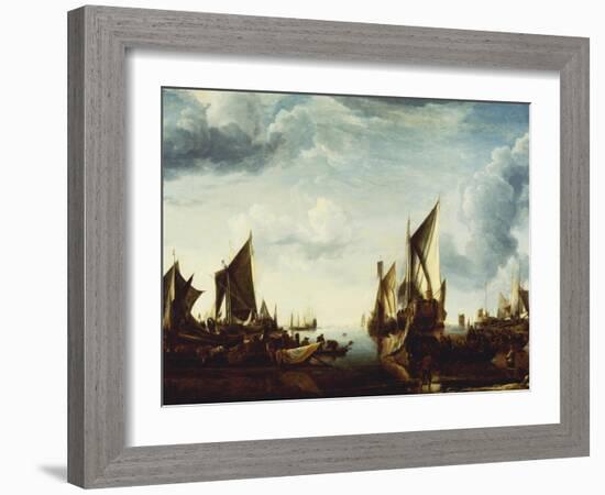 Visit of the Stadholder, Prince Frederik Hendrik to the Fleet of the States General at Dordrecht-Jan Van De Cappelle-Framed Giclee Print