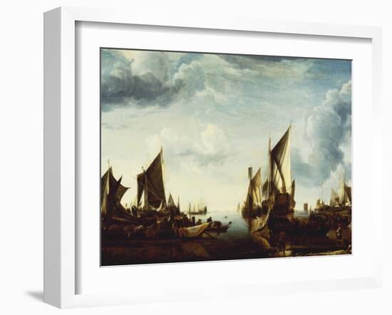 Visit of the Stadholder, Prince Frederik Hendrik to the Fleet of the States General at Dordrecht-Jan Van De Cappelle-Framed Giclee Print