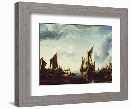 Visit of the Stadholder, Prince Frederik Hendrik to the Fleet of the States General at Dordrecht-Jan Van De Cappelle-Framed Giclee Print