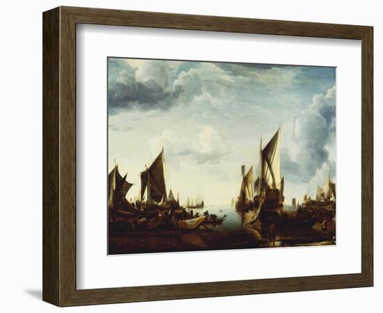 Visit of the Stadholder, Prince Frederik Hendrik to the Fleet of the States General at Dordrecht-Jan Van De Cappelle-Framed Giclee Print