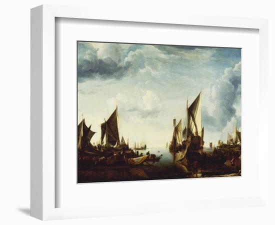 Visit of the Stadholder, Prince Frederik Hendrik to the Fleet of the States General at Dordrecht-Jan Van De Cappelle-Framed Giclee Print