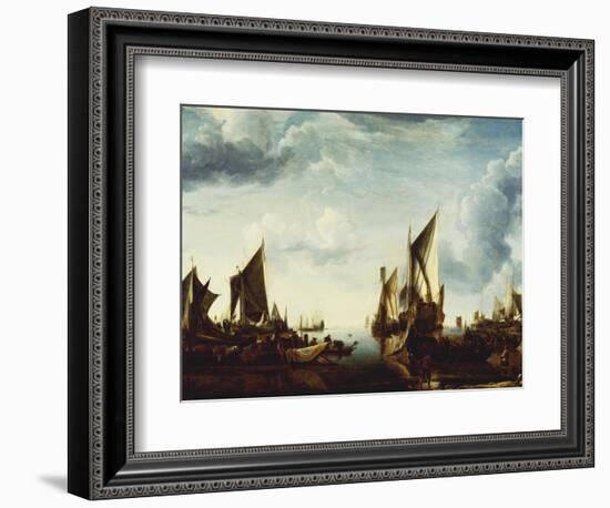 Visit of the Stadholder, Prince Frederik Hendrik to the Fleet of the States General at Dordrecht-Jan Van De Cappelle-Framed Giclee Print