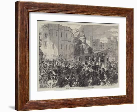 Visit of the Sultan to Her Majesty at Windsor Castle-null-Framed Giclee Print