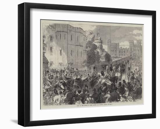 Visit of the Sultan to Her Majesty at Windsor Castle-null-Framed Giclee Print