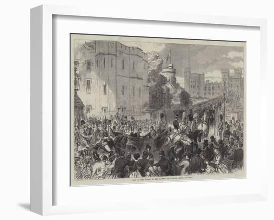 Visit of the Sultan to Her Majesty at Windsor Castle-null-Framed Giclee Print