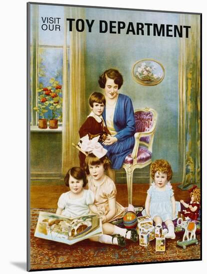 Visit Our Toy Department Poster-null-Mounted Giclee Print