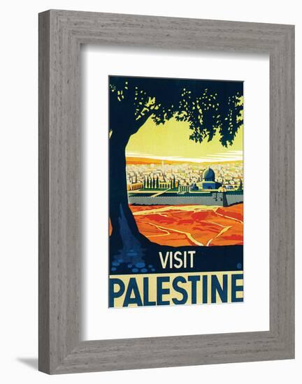 Visit Palestine-Franz Kraus-Framed Premium Giclee Print