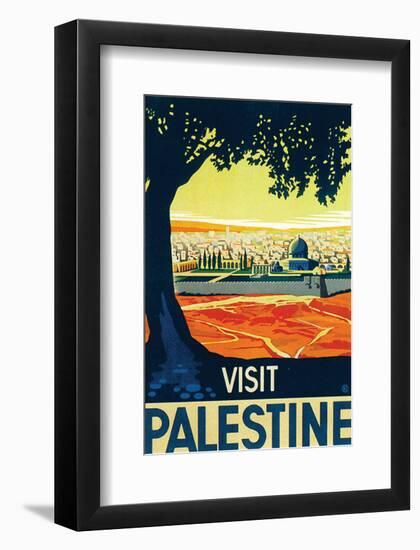 Visit Palestine-Franz Kraus-Framed Premium Giclee Print