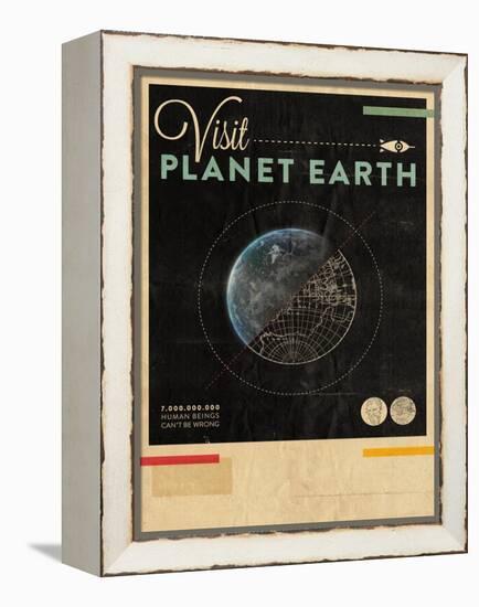 Visit Planet Earth-Hannes Beer-Framed Stretched Canvas