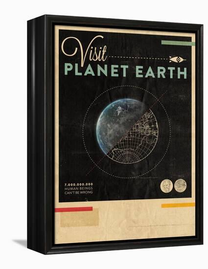 Visit Planet Earth-Hannes Beer-Framed Stretched Canvas