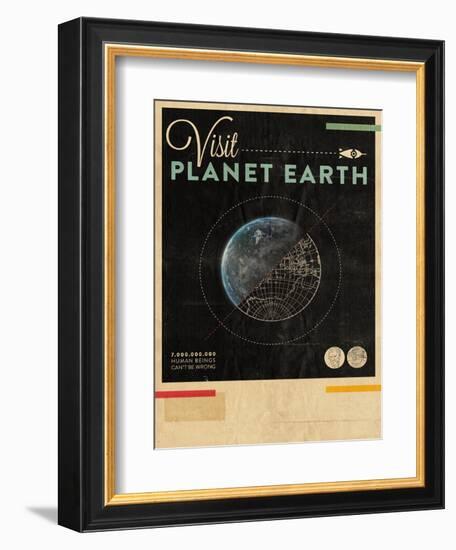 Visit Planet Earth-Hannes Beer-Framed Premium Giclee Print