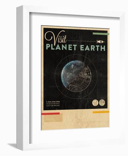 Visit Planet Earth-Hannes Beer-Framed Art Print