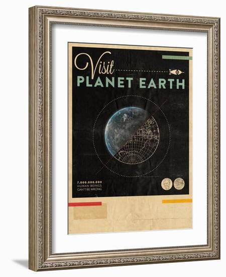 Visit Planet Earth-Hannes Beer-Framed Art Print