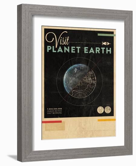 Visit Planet Earth-Hannes Beer-Framed Art Print