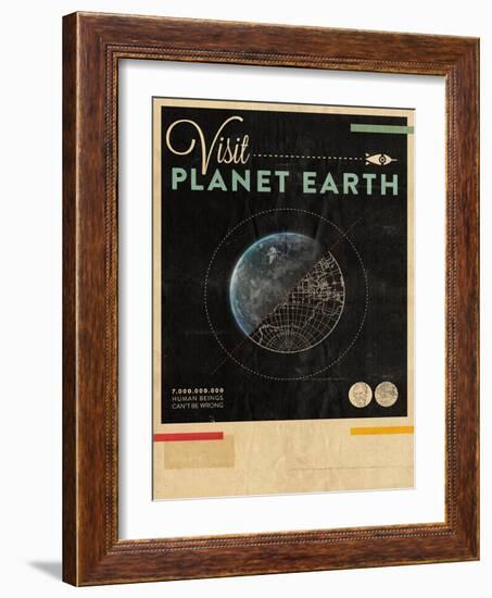 Visit Planet Earth-Hannes Beer-Framed Art Print