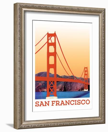 Visit San Francisco-The Saturday Evening Post-Framed Giclee Print