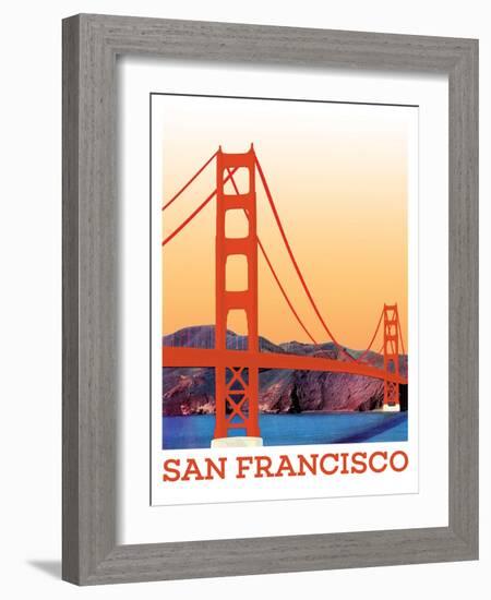 Visit San Francisco-The Saturday Evening Post-Framed Giclee Print