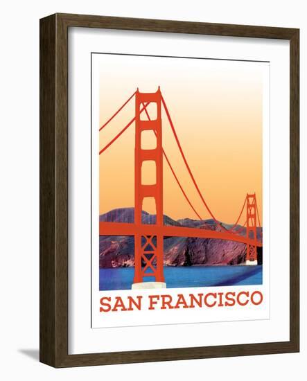 Visit San Francisco-The Saturday Evening Post-Framed Giclee Print