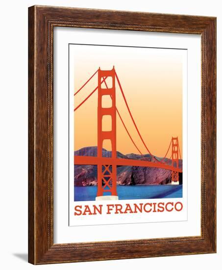 Visit San Francisco-The Saturday Evening Post-Framed Giclee Print