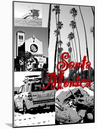 Visit Santa Monica 6-Victoria Hues-Mounted Giclee Print