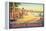 Visit Santa Monica-Kerne Erickson-Framed Stretched Canvas