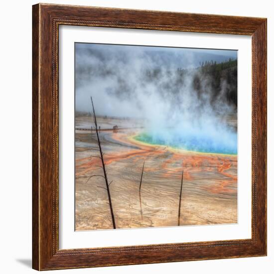 Visit The Grand Prismatic, Yellowstone-Vincent James-Framed Photographic Print