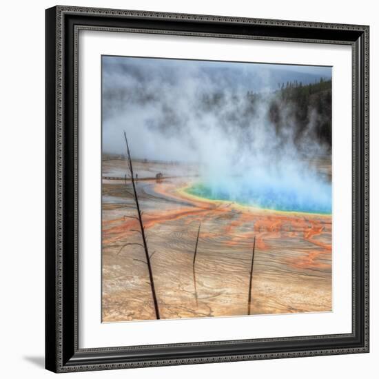 Visit The Grand Prismatic, Yellowstone-Vincent James-Framed Photographic Print