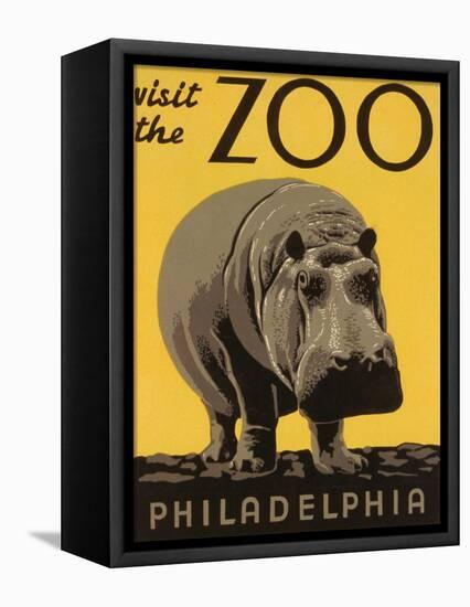 Visit the Philadelphia Zoo-null-Framed Stretched Canvas