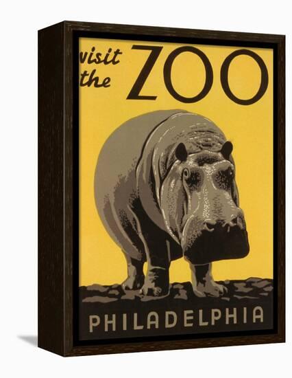 Visit the Philadelphia Zoo-null-Framed Stretched Canvas