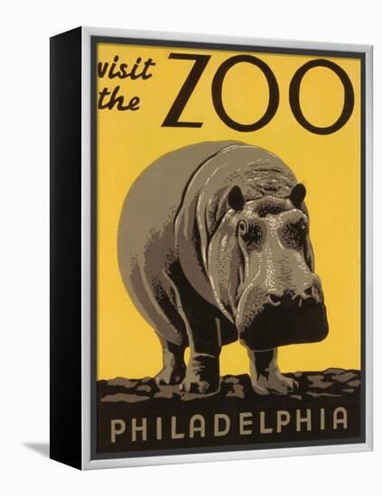 Visit the Philadelphia Zoo-null-Framed Stretched Canvas