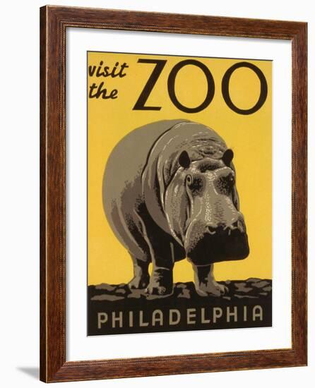 Visit the Philadelphia Zoo--Framed Giclee Print