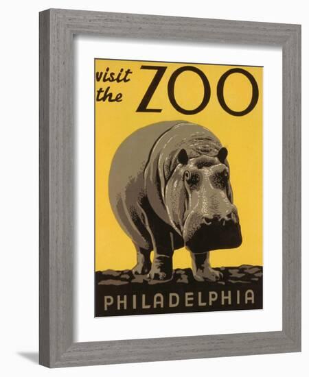 Visit the Philadelphia Zoo-null-Framed Art Print