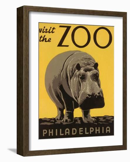 Visit the Philadelphia Zoo-null-Framed Art Print