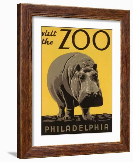 Visit the Philadelphia Zoo-null-Framed Art Print