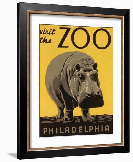 Visit the Philadelphia Zoo-null-Framed Art Print